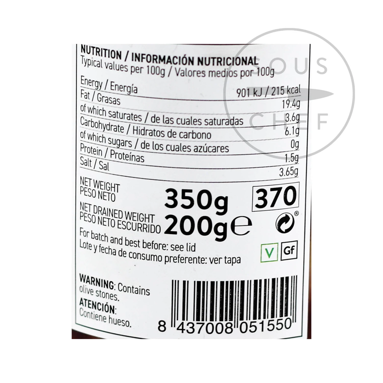 Perello Cornicabra Olives 200g 5 Perello Cornicabra Olives 200g