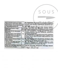 Cooking Chocolate Valrhona Ivoire White Chocolate Chips 9 Cooking Chocolate Valrhona Ivoire White Chocolate Chips