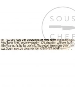 Ingredients Valrhona Strawberry Inspiration Couverture 250g