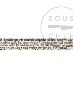 Ingredients Valrhona Passion Fruit Inspiration - Couverture 250g 7 Ingredients Valrhona Passion Fruit Inspiration - Couverture 250g