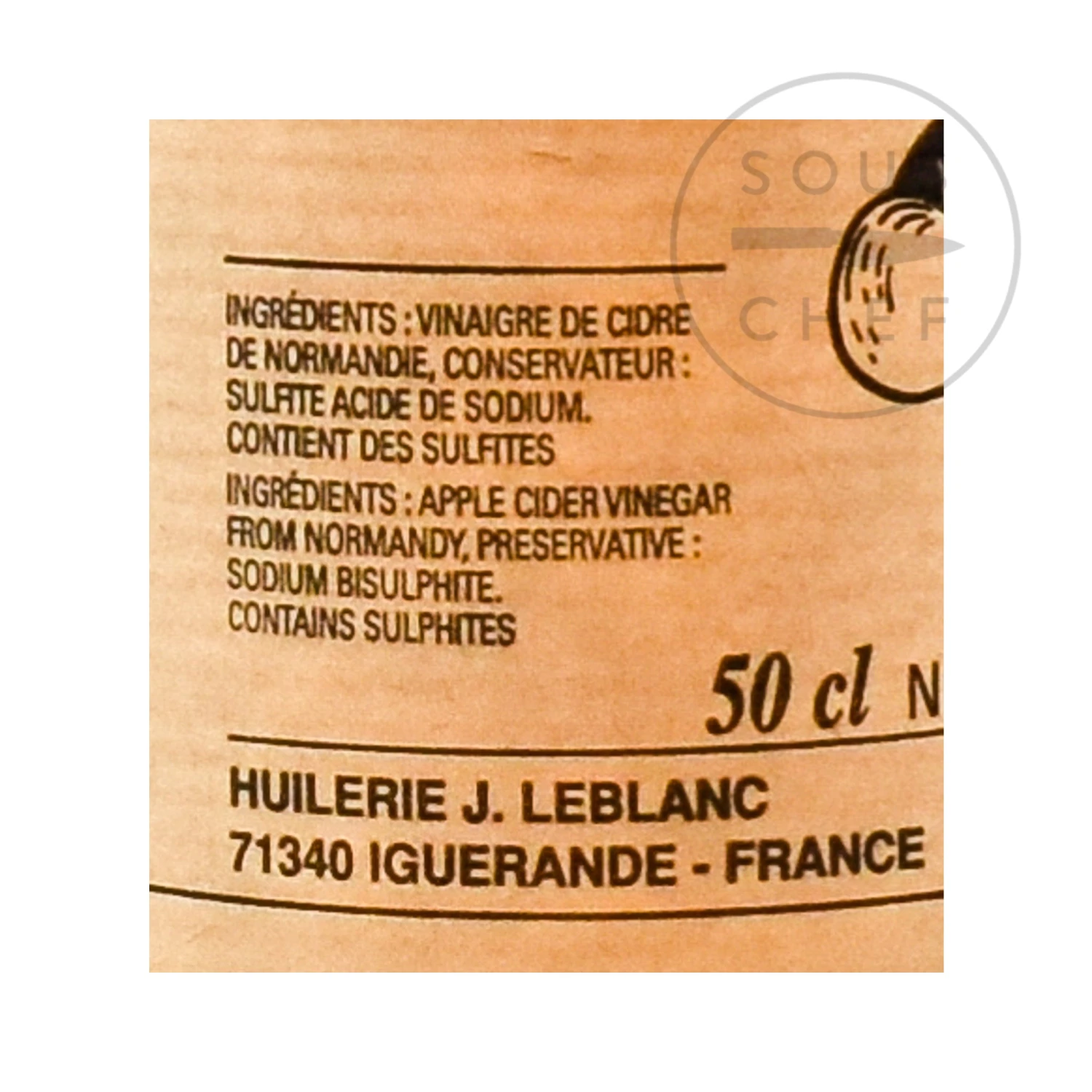 J Le Blanc Ingredients Apple Cider Vinegar 50cl 5 J Le Blanc Ingredients Apple Cider Vinegar 50cl