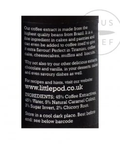 Ingredients Littlepod Pure Coffee Extract 100ml