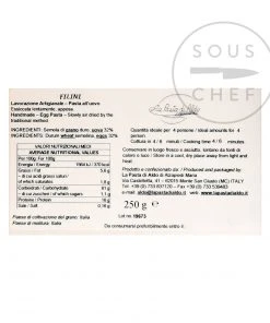 Ingredients Pasta Di Aldo Filini Egg Pasta 250g 7 Ingredients Pasta Di Aldo Filini Egg Pasta 250g