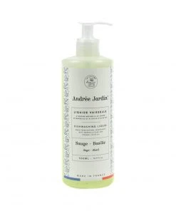 Household & Cleaning Andree Jardin Organic Olive Oil Washing Up Liquid - Sage And Basil 500ml