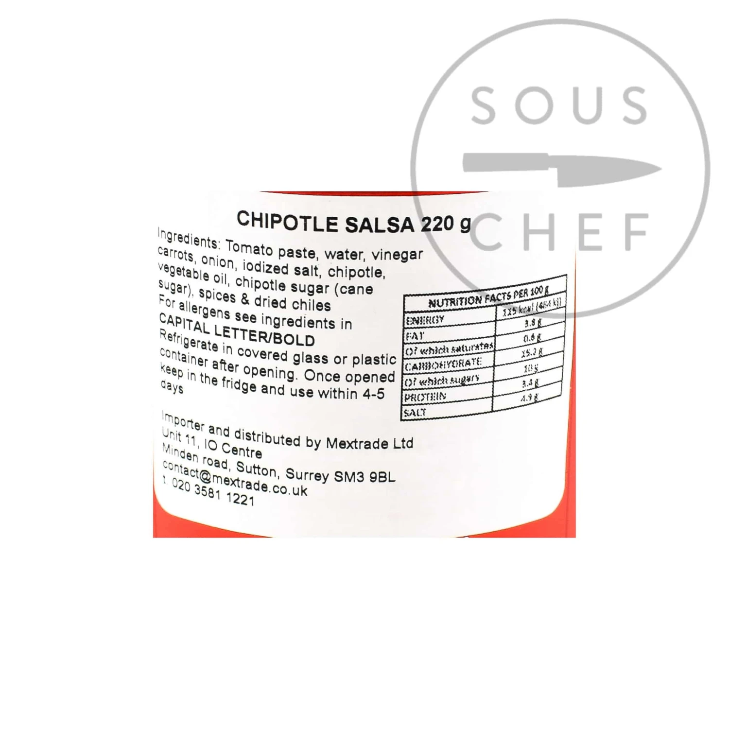 Ingredients La Costena Chipotle Sauce 220g 4 Ingredients La Costena Chipotle Sauce 220g