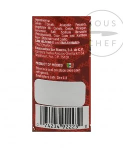 Ingredients San Marcos Salsa Verde 230g