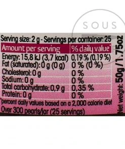 Christine Le Tennier Raspberry Flavour Pearls Ingredients