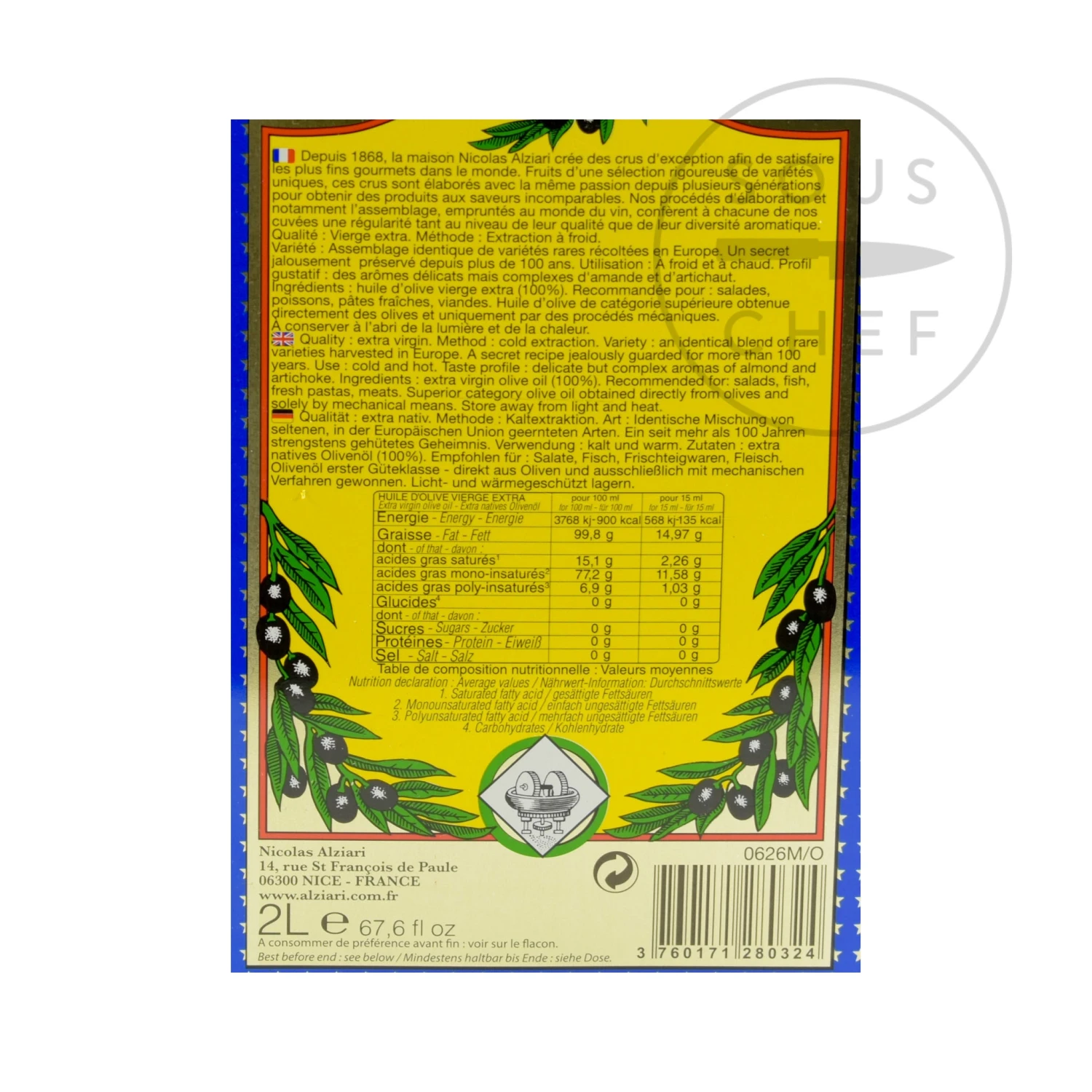 Nicolas Alziari Fruity & Soft Olive Oil 9 Nicolas Alziari Fruity & Soft Olive Oil