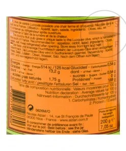 Nicolas Alziari Ingredients Green Lucques Olives 220g