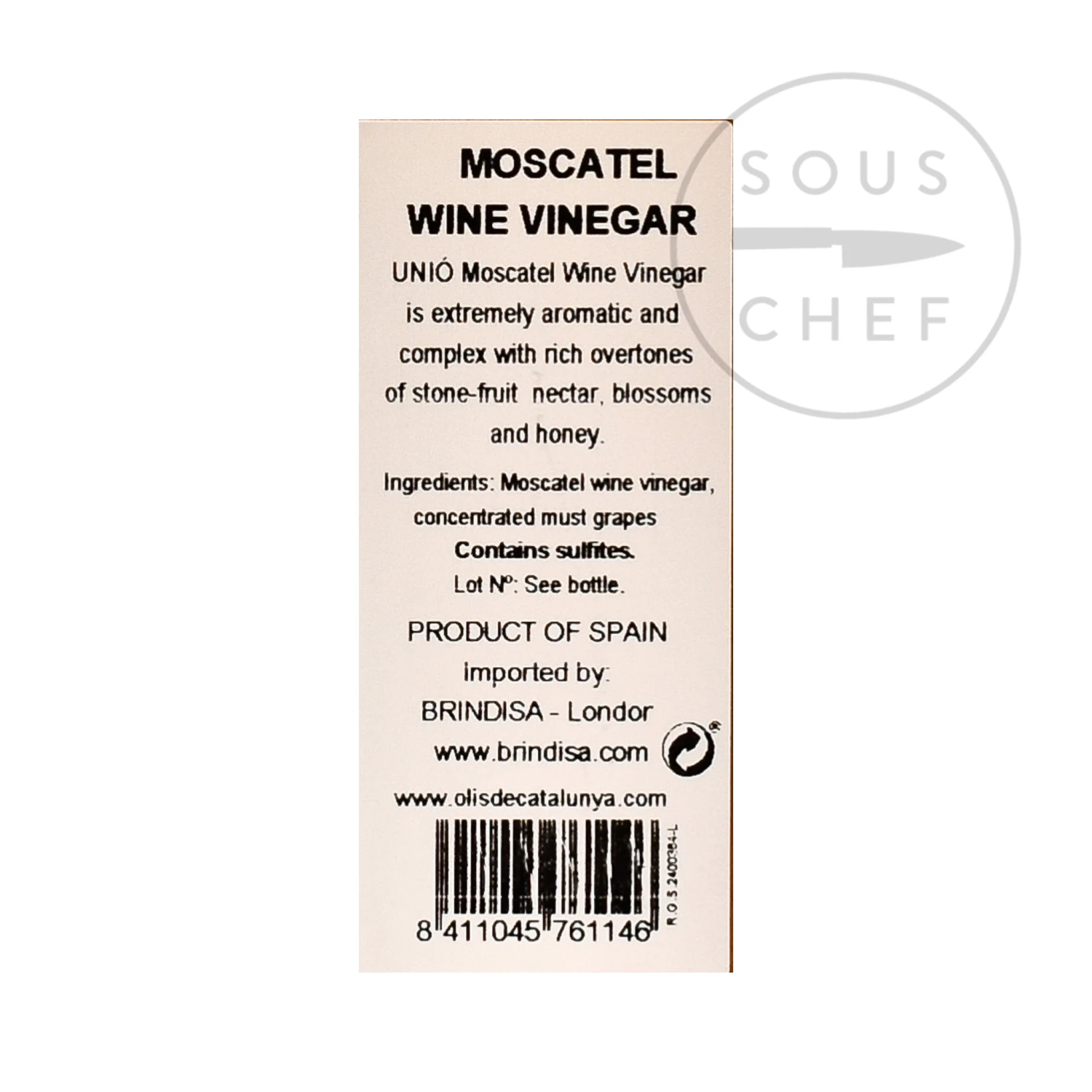 Unio Moscatel Vinegar 500ml 5 Unio Moscatel Vinegar 500ml