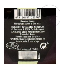 Alemany Chestnut Honey 250g