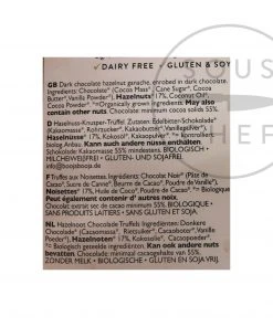 Booja Booja Hazelnut Crunch Truffles 92g Ingredients