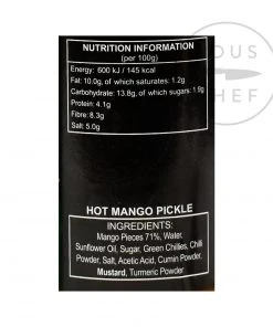 Ferns' Hot Mango Pickle 380g Ingredients