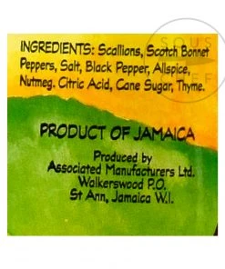 Walkerswood Jamaican Jerk Seasoning 280g Ingredients