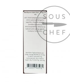 Bad Byron's Butt Rub Ingredients