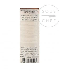 Ingredients Blues Hog Dry Rub 156g
