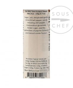 Ingredients Eat BBQ 'Zero To Hero' Sweet BBQ Rub 175g
