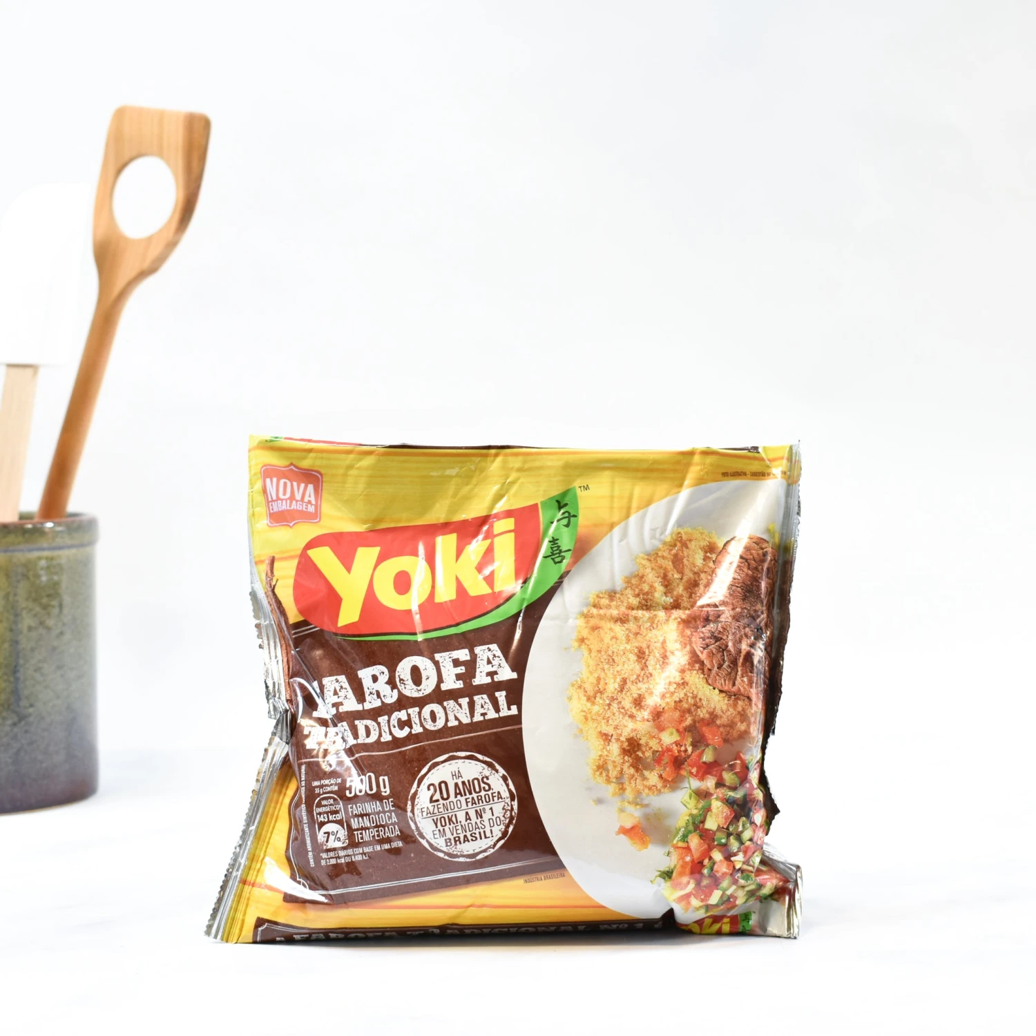 Yoki Seasoned Cassava Flour - Farofa Pronta 500g Ingredients 4 Yoki Seasoned Cassava Flour - Farofa Pronta 500g Ingredients