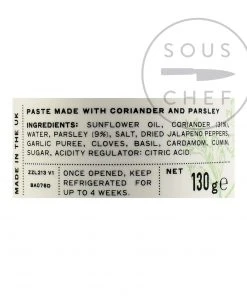 Belazu Zhoug 130g Ingredients