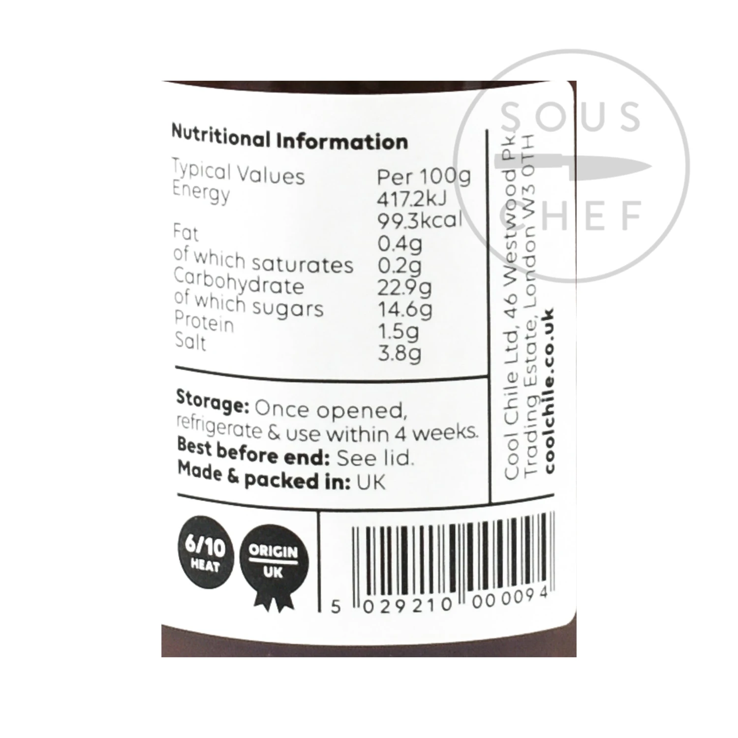 Cool Chile Co Chipotle Ketchup 260g Ingredients 4 Cool Chile Co Chipotle Ketchup 260g Ingredients