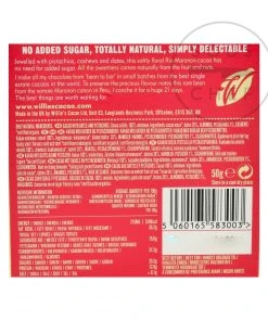 Willie's Cacao Date & Pistachio Chocolate 50g