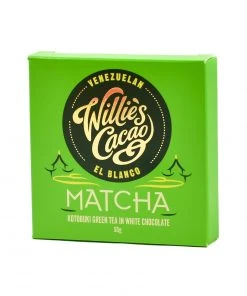 Ingredients Willie's Cacao Matcha White Chocolate 50g