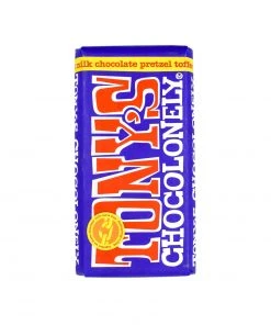 Tony's Chocolonely Dark Milk Chocolate, Pretzel & Toffee 180g