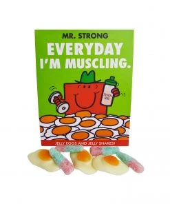 Mr Men And Little Miss Mr Strong Jelly Eggs & Jelly Shakes 100g
