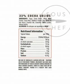 Ingredients Wizards Enchanted Forest Wolf Berry Chocolate 55g