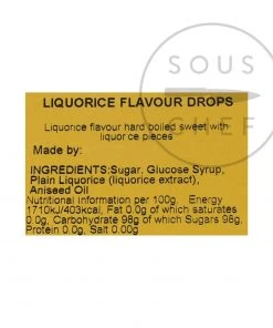 Nipits Original Liquorice Drops 175g Ingredients 5 Nipits Original Liquorice Drops 175g Ingredients