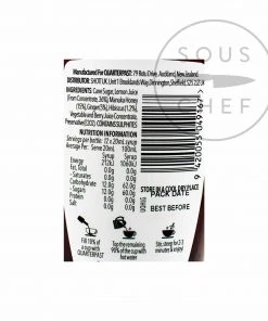 Quarterpast Hibiscus Ginger & Manuka Honey Real Fruit Infusion 250ml Ingredients