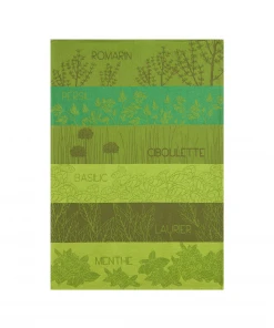 Coucke Cookware French Tea Towel - Herbs