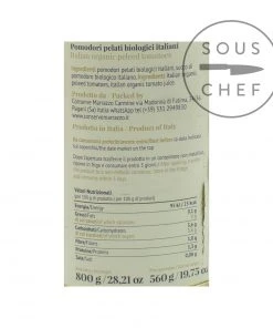 Casa Marrazzo Peeled Organic Tomatoes 800g Tinned Tomatoes & Veg