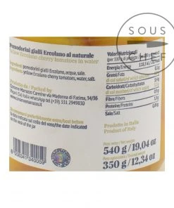 Casa Marrazzo Whole Ercolano Yellow Cherry Tomatoes In Water 540g Ingredients 5 Casa Marrazzo Whole Ercolano Yellow Cherry Tomatoes In Water 540g Ingredients