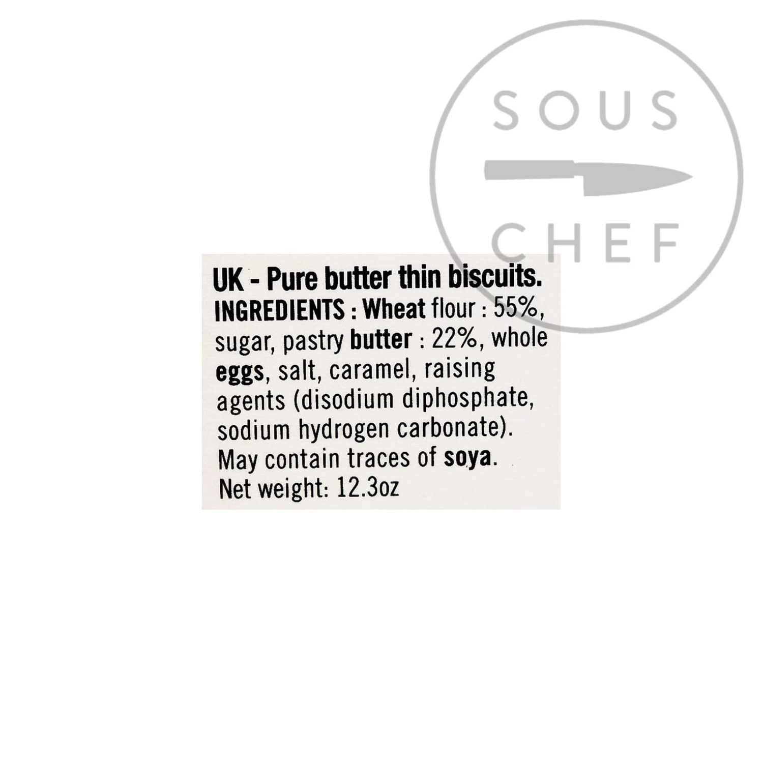 Biscuiterie La Trinitaine Pure Butter Breton Galettes 350g Ingredients 4 Biscuiterie La Trinitaine Pure Butter Breton Galettes 350g Ingredients