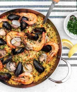 De Buyer Mineral B Paella Pan 32cm Cookware