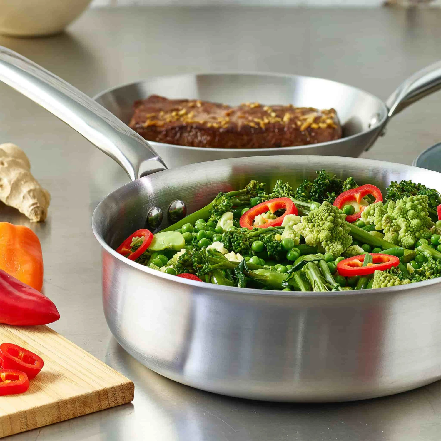 De Buyer Alchimy Saute Pan - Straight Cookware 5 De Buyer Alchimy Saute Pan - Straight Cookware