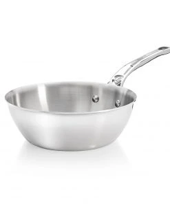 Cookware De Buyer Affinity Stainless Steel Curved Saute Pan 24cm