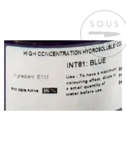 Deco Relief Intense Blue Food Colour 50g Ingredients