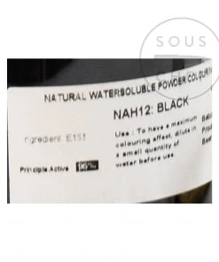 Deco Relief Professional Natural Black Food Colour - Charcoal 50g