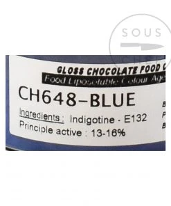 Deco Relief Ingredients Blue Gloss Food Colour For Chocolate 20g
