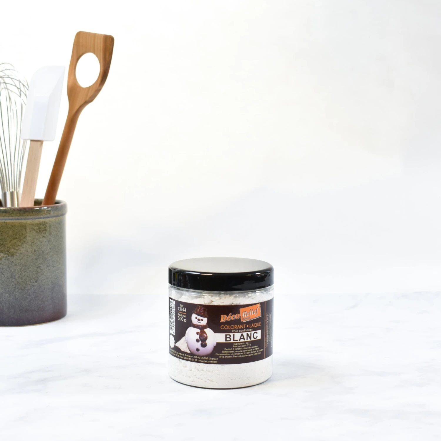 Deco Relief White Food Colour For Chocolate - Titanium Dioxide 300g 5 Deco Relief White Food Colour For Chocolate - Titanium Dioxide 300g