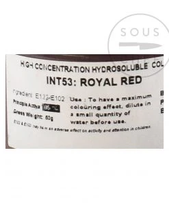 Deco Relief Intense Royal Red Food Colour 50g