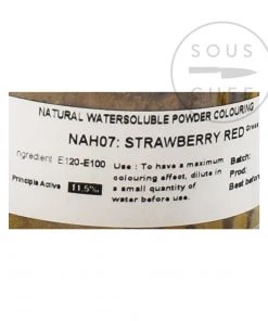 Deco Relief Professional Natural Strawberry-Red Food Colouring 50g Ingredients