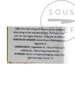 Deco-Relief Natural Concentrated Pistachio Flavour 30ml Ingredients