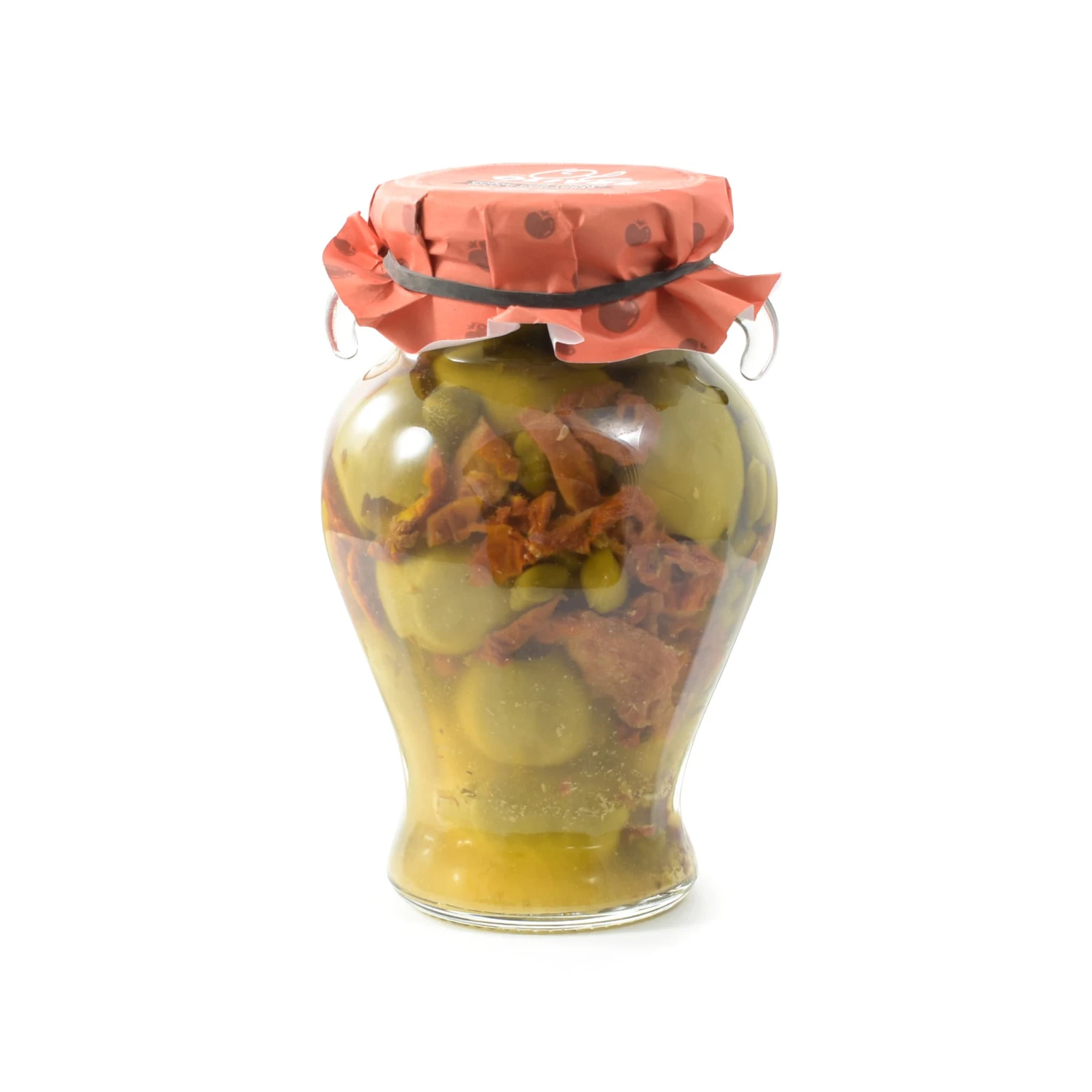 Ole Olives Ingredients Gordal Olives With Sundried Tomatoes And Capers 580g