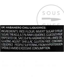 Lakrids Liquorice 4 - Chilli 150g Ingredients