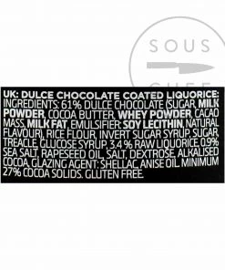 Ingredients Lakrids Liquorice D - Salt Caramel Chocolate Liquorice 125g