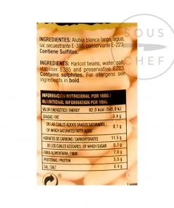 Delicioso Ingredients Alubia Blanca - Cooked Haricot Beans 660g