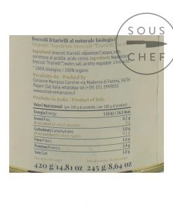 Ingredients Casa Marrazzo Organic Italian Broccoli "Friarielli" 420g
